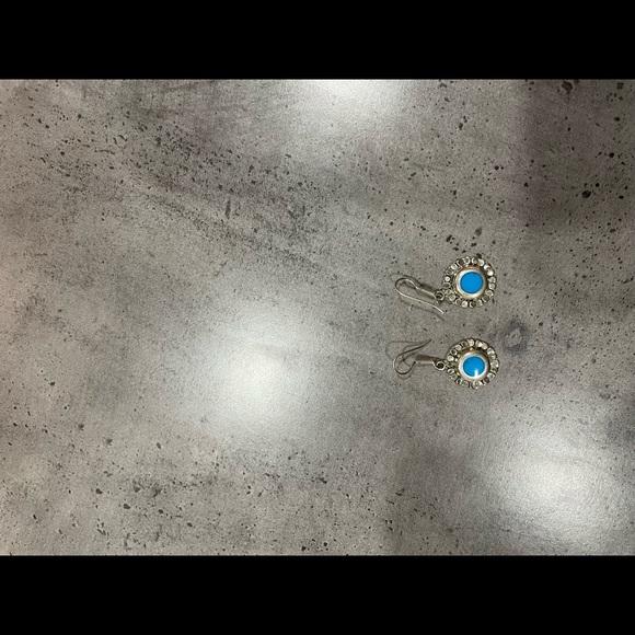 Sterling silver turquoise earrings - Picture 3 of 5